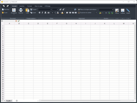 Plan B - Le Tableur